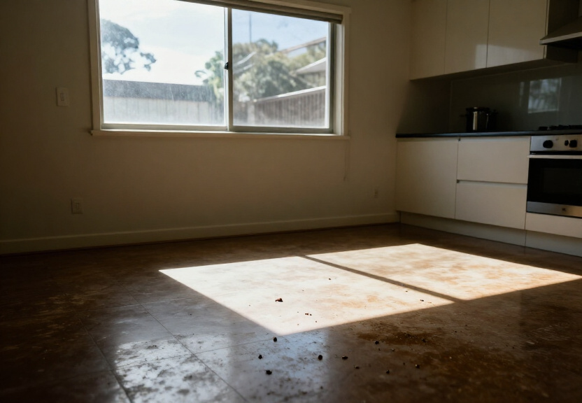 Cockroach infestation in a Banksmeadow kitchen before treatment